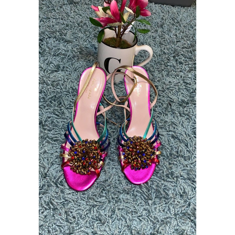 Kate Spade Metalic sparkle heels Sandals